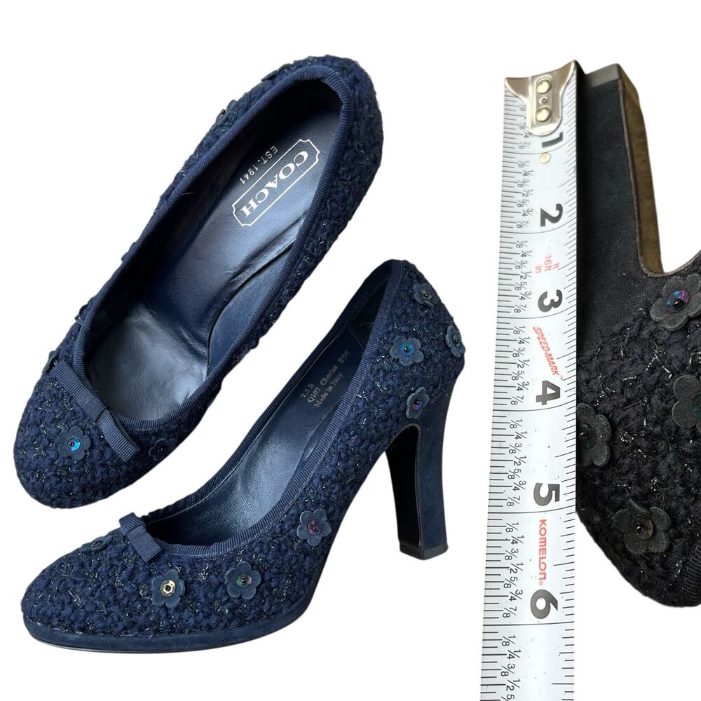 Coach Q107 Cherise Pumps Heels Shoes Sz 7.5 B - Picture 4 of 6